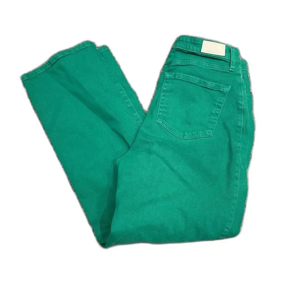 Hollister Womens Ultra High Rise Dad Jean Size 11R-30x31 in Green - Picture 2 of 7